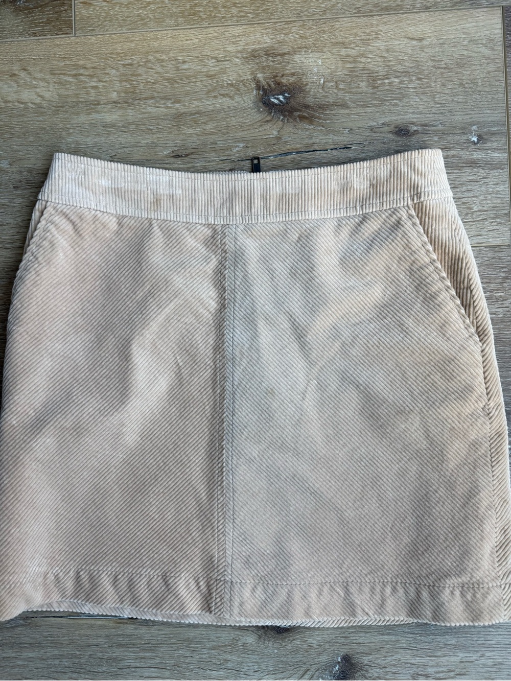 Boden Beige Corduroy Mini Skirt